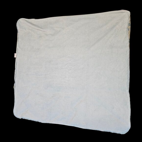 Light Blue Green Checkered Baby Blanket Turtle Turtles Soft Patchwork - Picture 6 of 9